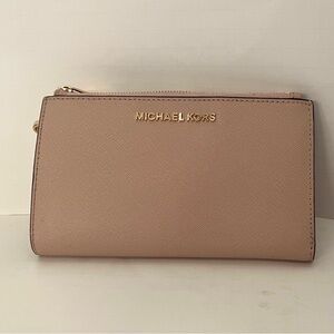 Michael Kors Wristlet in Taupe